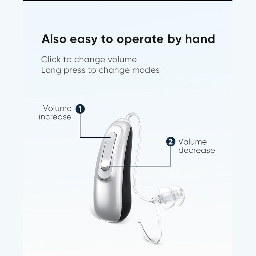 Accesorio auditivo para mejorar la percepción del sonido.