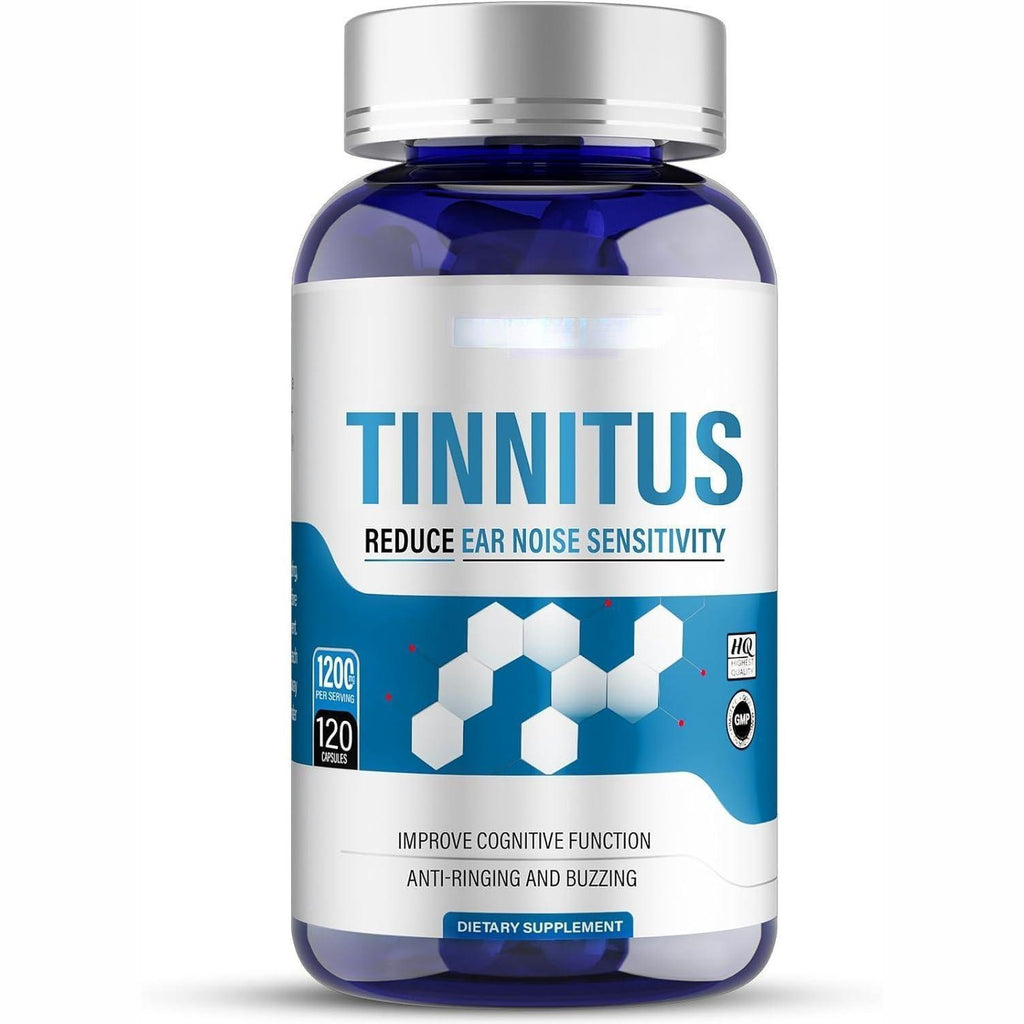 Complemento alimenticio con vitaminas y minerales para el cuidado del oído.